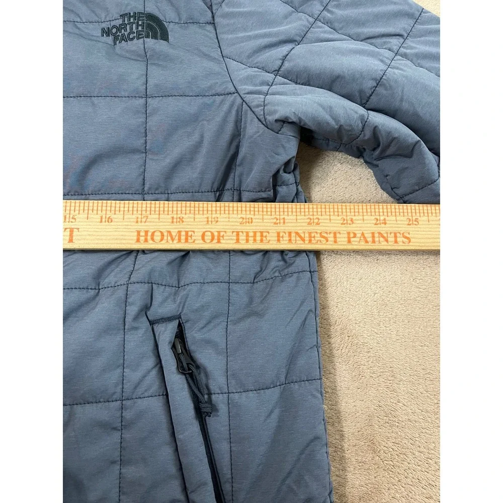 The North Face Junction Insulated Jacket Men's M Gray Mock Neck Long Sleeve EUC